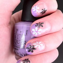 Flower Nail Art OPI Do You Lilac It?