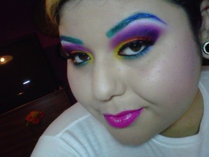 Sacramento Pride Fest.... eyebrows inspired by the one & only Q.O.B!