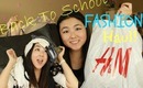 Back To School Fashion Haul! Brandy Melville, H&M and MORE!