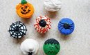 Halloween Cupcakes: Mummy, Pumpkin, Eye, Frankenstein, etc