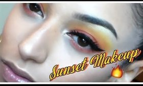 Summer Sunset Makeup Tutorial Glossy Lips | Sundress Season