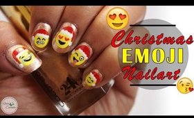 CUTE CHRISTMAS Emoji Nailart Tutorial