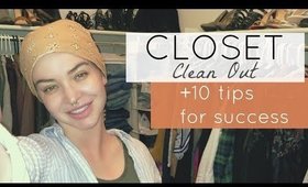 CLOSET CLEAN OUT 🖤 My Motivational Process + 10 MUST KNOW TIPS!