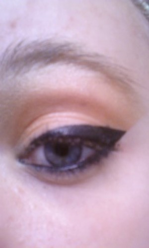 This is an neutral eye look with both liquid and pencil eyeliner and Sephora's Smokey Eyes pallet.