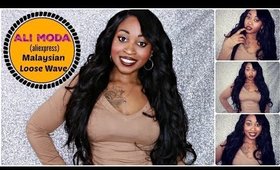 ALI MODA Aliexpress Hair | Malaysian Loose Wave 22", 22", 18", 18" , 16" & 12 inch closure