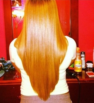 Died, Layered and Blow-Dried. Done by me. 