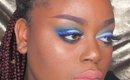 BOLD BLUE BOSSY EYES - Makeup Tutorial - NYX VIVID LINER