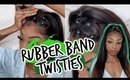 GREEN RUBBER TWIST STYLE ON FULL LACE WIG!!(Vlogmas Day9)