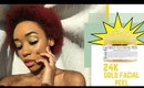 GETTING MY FACE PEELED WITH 24K GOLD | Krizz'Tina Mitchell