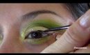 Crazy for gold & green makeup tutorial
