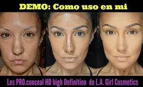 DEMO: Como uso los PRO.conceal L.A Girl en MI ROSTRO