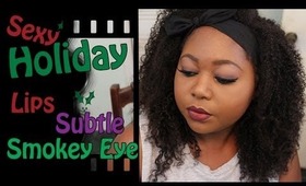 Sexy Holiday Lips & Subtle Smokey Eye