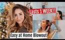 My at Home Blowout That Lasts 1 Week!!! VOLUME! Vlogmas 2018