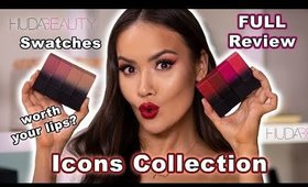 NEW HUDA BEAUTY POWER BULLET LIPSTICKS - ICONS COLLECTION - FULL REVIEW | Maryam Maquillage