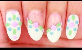 Pastel Studs nail art