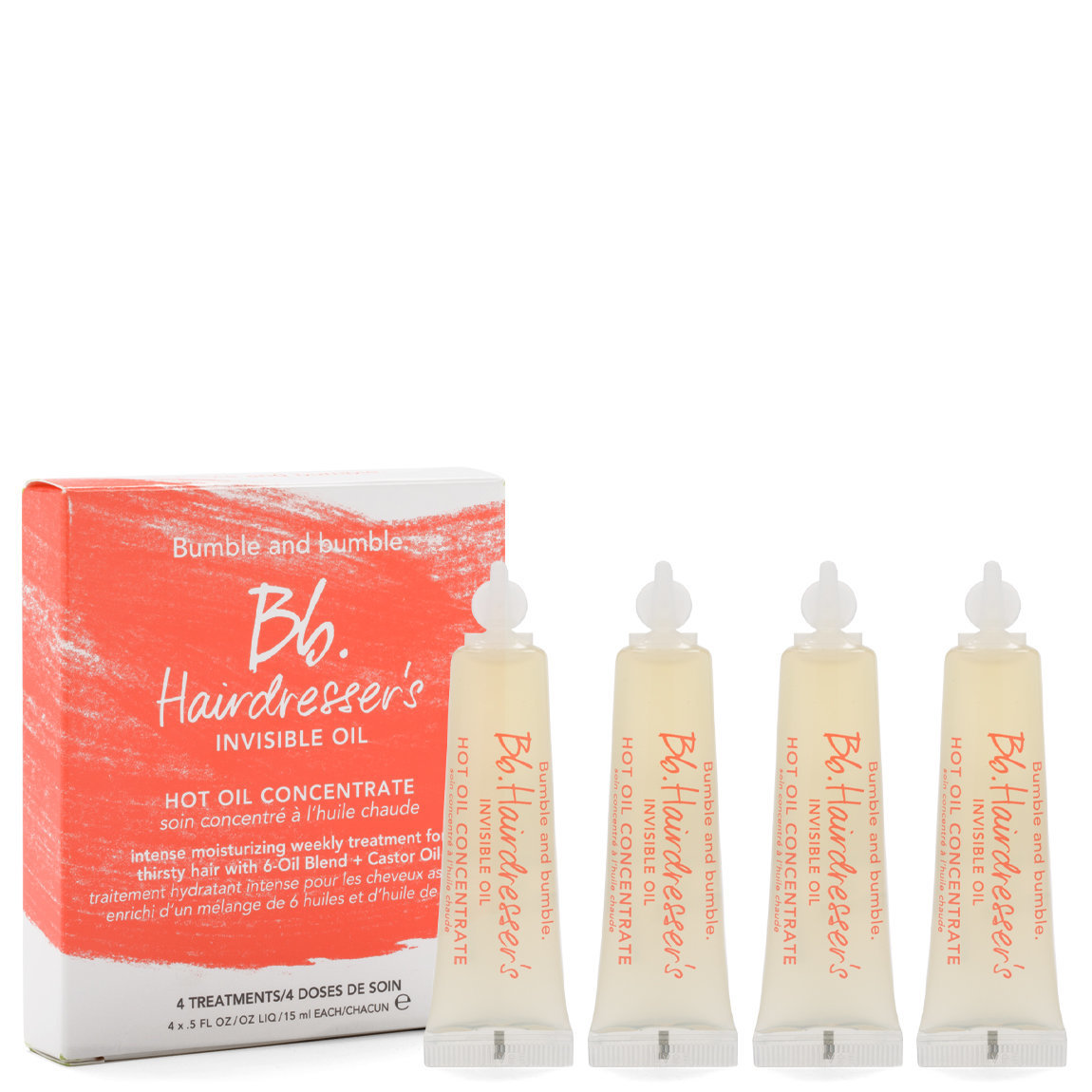 Bumble and bumble. Hairdresser's Invisible Oil Hot Oil Concentrate 4-Pack alternative view 1 - product swatch.
