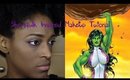 She Hulk Inspired Makeup/Simple Bringht Sping Makeup - TotalDivaRea
