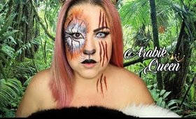 Last Minute Halloween Tutorial : Half Face Tiger Girl - Mitad Tigresa Difras Ultima Hora