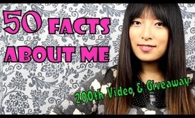 50 FACTS ABOUT ME | MELINEY | 200th VIDEO & GIVEAWAY (OPEN)