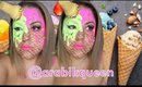 Summer Melting Icecream Makeup - Maquillaje  Helado Derretido Tutorial