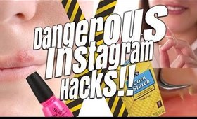 INSANELY STUPID INSTAGRAM MAKEUP HACKS YOU SHOULD NEVER TRY!!!!