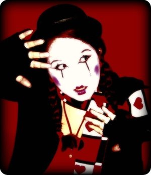 Chaplinesque / Mime / Pierrot clown inspired look for Halloween 09. Make-up by my stylist/sister @leyshaJ.