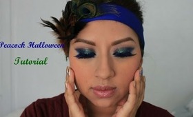 Halloween Tutorial: "Peacock Inspired"