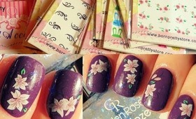 Review - Flowers water decals BPS012 Born Pretty Store.com