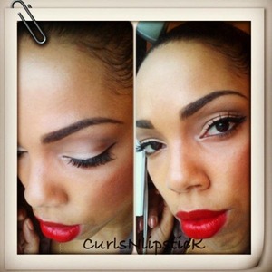 Neutral eyes, Mac lashes and ruby woo on the lips! 
My favourite look, classy without much effort.