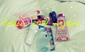 October 2014 Empties