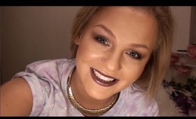 Winter Make-up Tutorial - Dark Lips For Christmas!