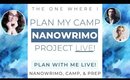 Camp NaNoWriMo 2020 Project Plan With Me!  |  LIVESTREAM