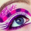 Pink eye makeup