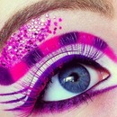 Pink eye makeup