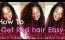 ♥ How to color your Dark Hair RED !