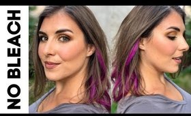 Purple Hair Without Bleaching My Brunette Hair! | Bailey B.