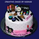 MAC makeup cake