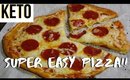 EASY & DELICIOUS KETO PIZZA  | Cooking with Tommie