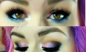 TUTORIAL Glittery Pink and Purple Eyes Using Colourpop + Makeupgeek