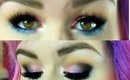 TUTORIAL Glittery Pink and Purple Eyes Using Colourpop + Makeupgeek