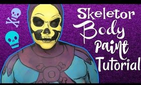 Masters of the Universe: Skeletor Body Paint Cosplay Tutorial (NoBlandMakeup)