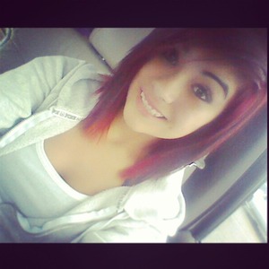 just me and my red hair d: touching it up tomorrow (:
