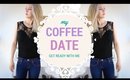 Coffee Date Get Ready With Me Organic Skincare Makeup Hair and Outfit