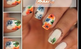 Unha Decorada Aquarela