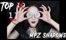 Top 11 FAVORITE My Pretty Zombie Eyeshadows!!