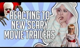 REACTING TO SCARY MOVIES | IT AND ANNABELLE OFFICIAL EXTENDED TRAILER REACTION