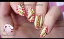 3D hotdog nail art tutorial