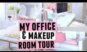 My New Office & Makeup ROOM TOUR!