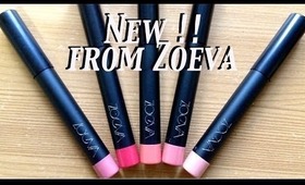 New Zoeva Luxe Color Blush & 'Lips to Love' Lip Crayons.