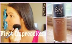 Revlon Colorstay Foundation: First Impression, Review + Demo!